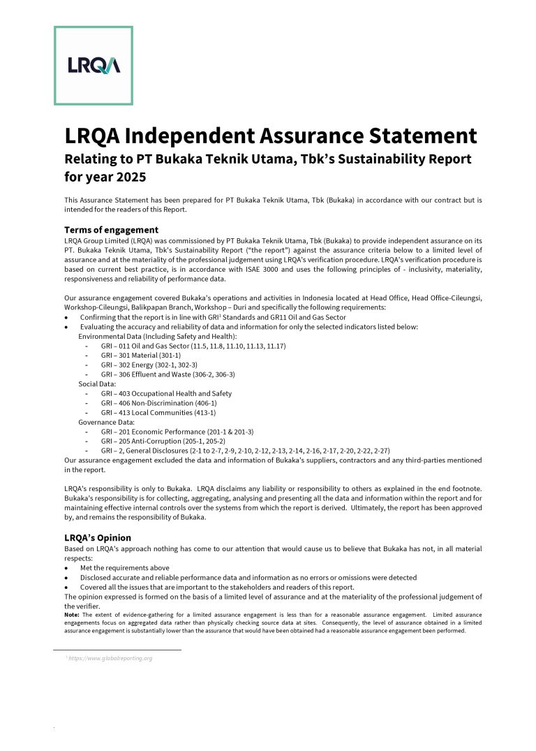 BUKAKA SR 2025 Assurance Statement