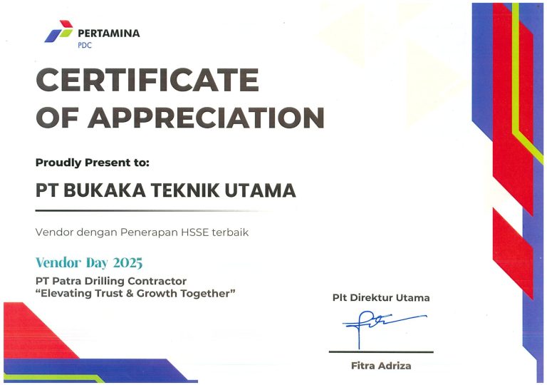 Vendor dengan Penerapan HSSE Terbaik 2025
